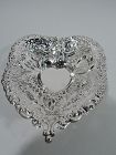 Exuberantly Romantic Sterling Silver Heart Bowl by Gorham