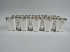 Set of 10 American Mint Julep Cups by Chicago Silver Company