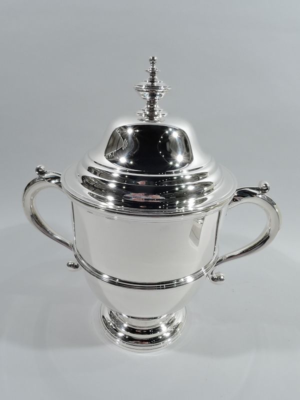 Antique French Belle Epoque Classical Silver Tea Urn (item #1472223)