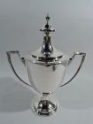 English Edwardian Neoclassical Covered Urn Trophy Cup by Crichton 1917