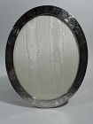 Antique Tiffany Aesthetic Oval Sterling Silver Picture Frame