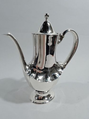 Antique Tiffany American Classical Sterling Silver Coffeepot
