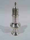 Antique English Georgian Neoclassical Sterling Silver Condiment Caster
