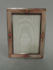 Antique American Sterling Silver & Enamel Picture Frame by Thomae
