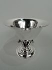 Georg Jensen Art Nouveau Hand-Hammered Sterling Silver Footed Bowl
