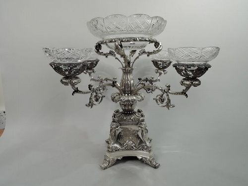 English Regency Epergne that Converts to Candelabrum by Emes & Barnard