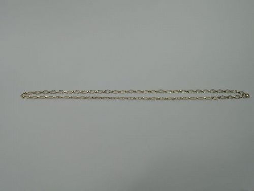 Fabulous American Modern 14K Gold Oval-Links Chain Necklace