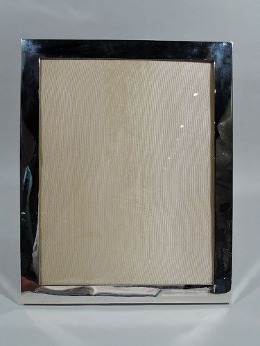 Large American Modern Sterling Silver Picture Frame