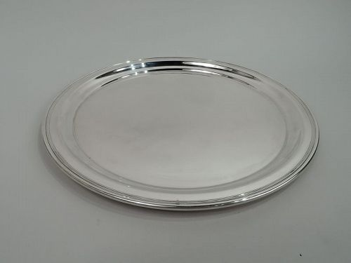 American Midcentury Modern Sterling Silver Party Platter Tray
