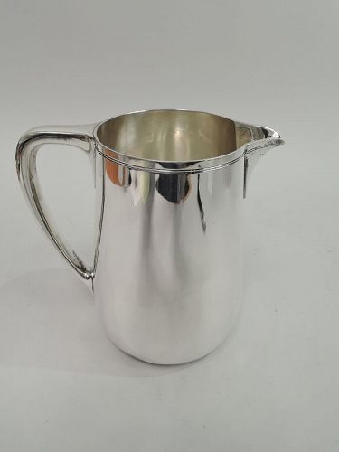 Tiffany American Modern Sterling Silver Water Pitcher