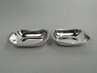 Pair of Tiffany Edwardian Modern Sterling Silver Serving Bowls