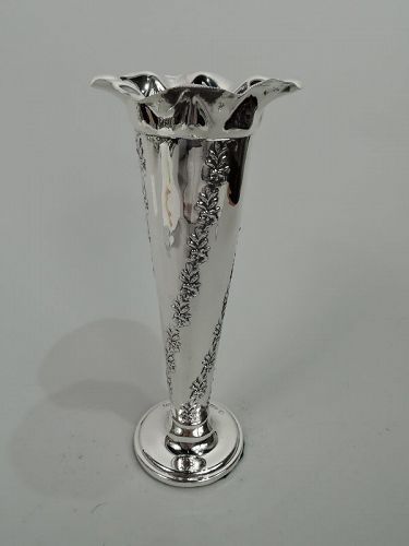 Antique English Edwardian Sterling Silver Vase