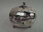 Antique Austrian Art Nouveau Silver Keepsake Casket Box