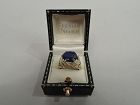 Handsome American Gold and Lapis Ring