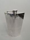 Antique American Art Deco Modern Sterling Silver Flask