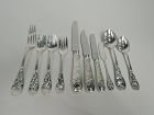 Tiffany Audubon Sterling Silver Dinner Set for 6 with 68 Pieces