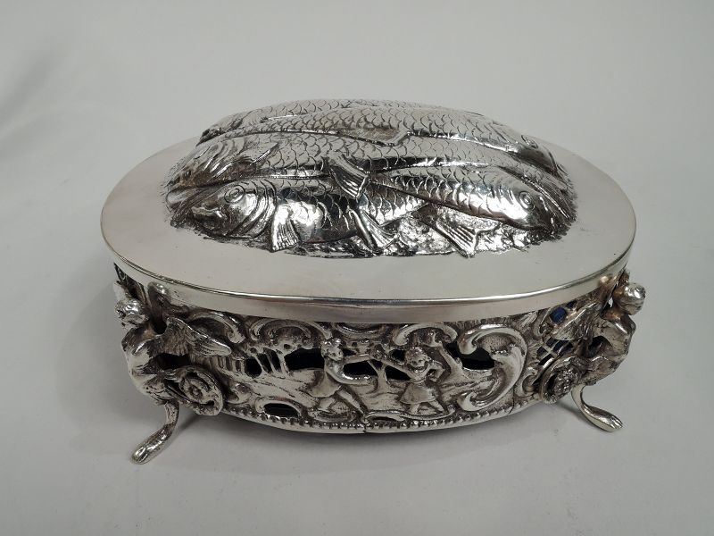 Antique German Silver Gilt Sterling Silver Figural Wedding Cup C 1920 (item  #1456247)