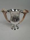 American Edwardian Horn-Handled Pennsylvania Golf Club Trophy Cup