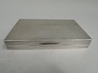 English Art Deco Sterling Silver Keepsake Jewelry Box 1924
