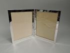 American Midcentury Modern Sterling Silver Double Picture Frame