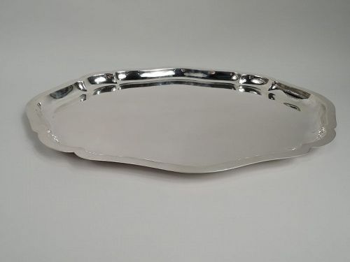 International Modern Georgian Sterling Silver Serving Platter Tray