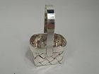 Small American Midcentury Modern Sterling Silver Basket