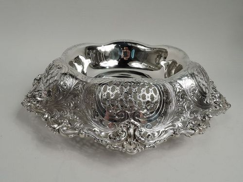 Antique American Gilded Age Sterling Silver Centerpiece Bowl