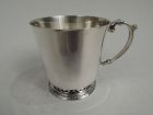 English Modern Classical Sterling Silver Baby Cup