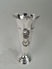 Antique English Edwardian Neoclassical Sterling Silver Vase 1912