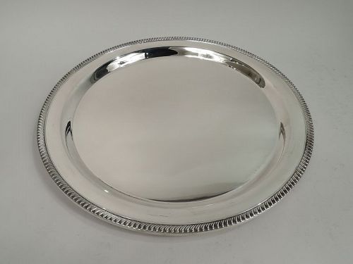 Large and Traditional American Sterling Silver Party Platter Tray