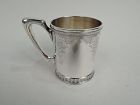 Antique Tiffany Aesthetic Classical Sterling Silver Baby Cup