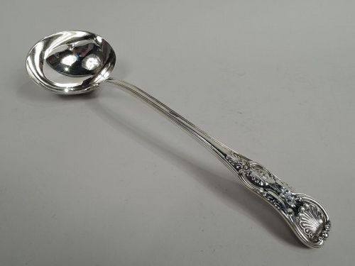 Antique English Georgian King Soup Ladle by Eley & Fearn 1822