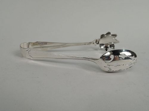 Durgin Fairfax Sterling Silver Ice Tongs
