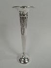 Antique American Edwardian Classical Sterling Silver Vase
