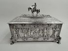 Napoleon Triumphant—Large Antique German Silver Bonaparte Box