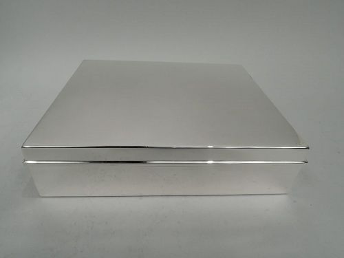 Tiffany Large & Heavy Midcentury Modern Sterling Silver Box