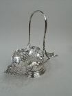 Pretty Antique Tiffany American Edwardian Sterling Silver Basket