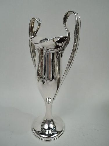 Stylish American Art Nouveau Sterling Silver Vase