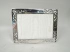 Antique American Art Nouveau Sterling Silver Landscape Picture Frame
