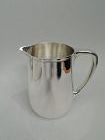 Tiffany American Modern Sterling Silver Water Pitcher C 1945