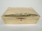 Edwardian Classical Silver Gilt Jewelry Box by Ahrendt & Kautzman