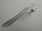 Georg Jensen Continental Sterling Silver Carving Pair C 1929