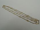 Long and Beautiful Antique French 18K Gold 46-Inch Chain