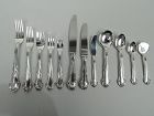 Buccellati Grande Imperiale Sterling Silver Dinner & Lunch Set for 16