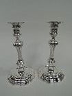 Antique Tiffany English Georgian-Style Sterling Silver Candlesticks