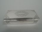 Tiffany American Modern Classical Sterling Silver Box