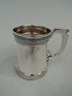 Antique American Victorian Classical Coin Silver Baby Cup C 1860
