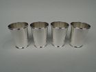 Set of 4 Dominick & Haff Traditional Sterling Silver Mint Julep Cups