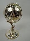 For Office Détente: Cold War-Era Sterling Silver Desk Globe