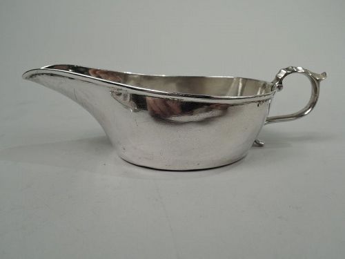 New York Classical Coin Silver Pap Boat by Gale, Woods & Hughes